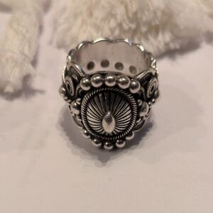 New Signed Southwest Native Sterling Silver Ring